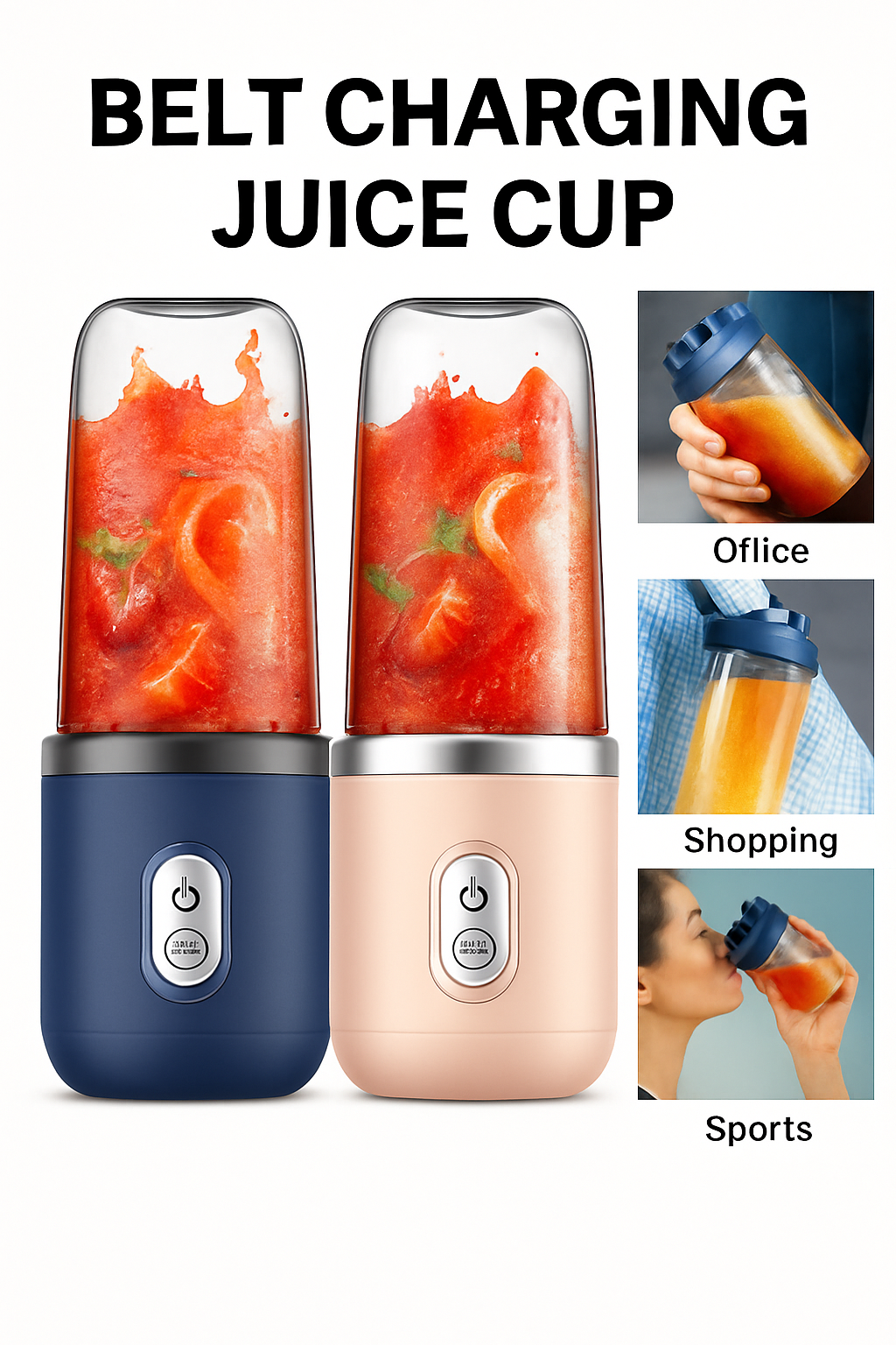 Portable Juicer with Shaker Bottle 400ml